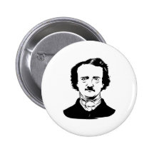 Edgar Allen Poe Raven Buttons