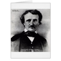 Edgar Allen Poe "Weep Alone" Love Quote Gifts cards