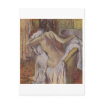 Edgar Degas - After Bath to Dry Wife nude 1896-98 Post Card