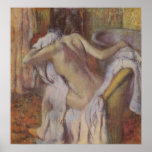 Edgar Degas - After Bath to Dry Wife nude 1896-98 Poster
