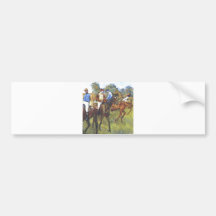 Edgar Degas - arbres Rennpferde de jockey de cheva Autocollant Pour Voiture