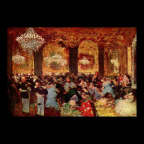 Edgar Degas - Ball Dinner Copy Menzell oil Theatre posters