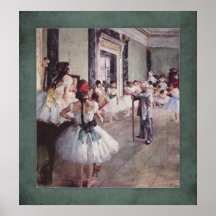 Edgar Degas - Ballet Class Print