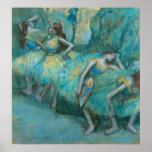 Edgar Degas - Ballet Dancers in Wings 1900 Pastel Print