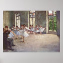 Edgar Degas - Ballet Rehearsal Class 1873 oil posters