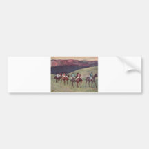 Edgar Degas - chevaux de course formant 1894 cheva Autocollant Pour Voiture