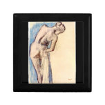 Edgar Degas - Female after the bath Keepsake Box