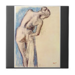 Edgar Degas - Female after the bath Tiles