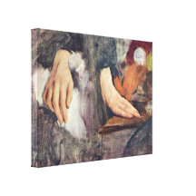 Edgar Degas - Hand study Stretched Canvas Print