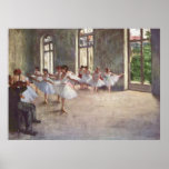 Edgar Degas - huile de la classe 1873 de répétitio Poster