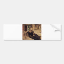 Edgar Degas - huile de Madame Théodore Gobillard 1 Adhésif Pour Voiture