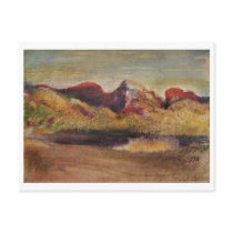 Edgar Degas - Lake & Mountains 1890-92 Pastel