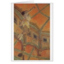 Edgar Degas - Ms Lala Circus Fernando 1879 trapeze Greeting Card
