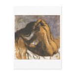 Edgar Degas - Nude Woman Combing Hair Lady Naked Post Cards