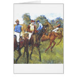 Edgar Degas - Race Horses Jockey Trees Rennpferde Greeting Cards