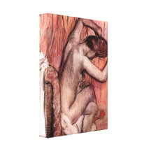 Edgar Degas - Sitting and brushing Gallery Wrap Canvas