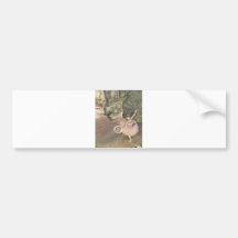 Edgar Degas Star of Ballet w/ Flowers 1878 pastel Bumper Sticker