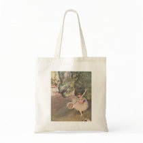 Edgar Degas Star of Ballet w/ Flowers 1878 pastel Canvas Bag
