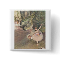 Edgar Degas Star of Ballet w/ Flowers 1878 pastel