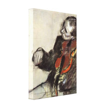 Edgar Degas - Study of violinist Canvas Prints