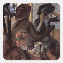 Edgar Degas - The milliner Square Sticker