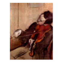 Edgar Degas - The violinist postcards