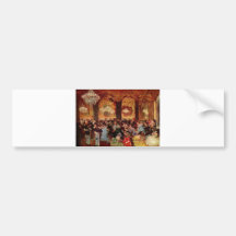 Edgar Degas - théâtre d'huile de Menzell de copie  Autocollants Pour Voiture