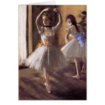 Edgar Degas "Two Dancers in the Studio" Note Card