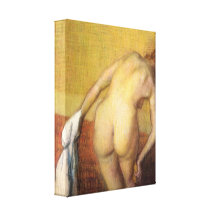 Edgar Degas - Woman Drying with towel and sponge Canvas Print