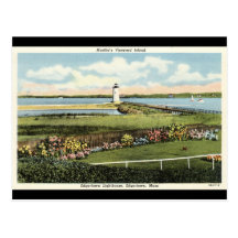 Edgartown Lighthouse Martha's Vineyard c1925 Post Cards