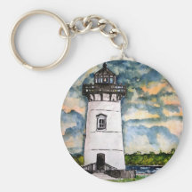 Edgartown Lighthouse Marthas Vineyard Keychain