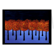 Edge of the Orange Forest Greeting Cards