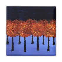 Edge of the Orange Forest Refrigerator Magnets