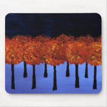 Edge of the Orange Forest Mouse Mat