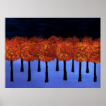 Edge of the Orange Forest Print