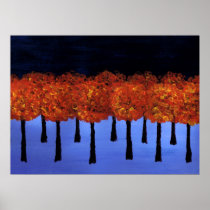 Edge of the Orange Forest Print