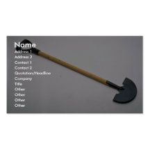 Edging shovel business card templates