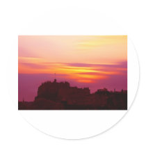 Edinburgh Castle Digital Art by David Elder Stickers