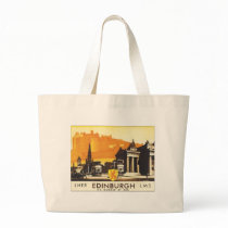 Edinburgh Vintage Travel Poster Tote Bag
