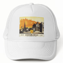 Edinburgh Vintage Travel Poster Hats
