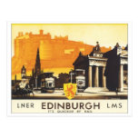 Edinburgh Vintage Travel Poster Post Cards