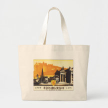 Edinburgh Vintage Travel Poster Tote Bag