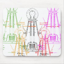 Edison light bulb mousepad