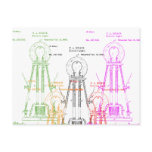 Edison light bulb postcards