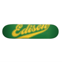 Edison Script Skate Board