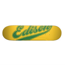 Edison Script Skate Boards