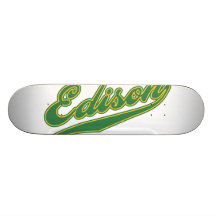 Edison Script Skateboard Decks