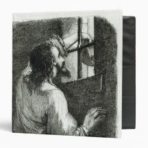Edmond Dantes imprisoned in the Chateau d'If Binder