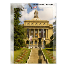 Edmonton Alberta legislature postcard