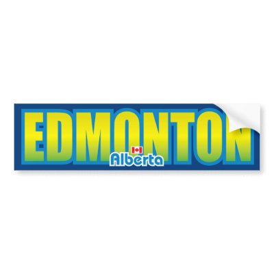 Edmonton Bumper Bumper Stickers by TurnRight